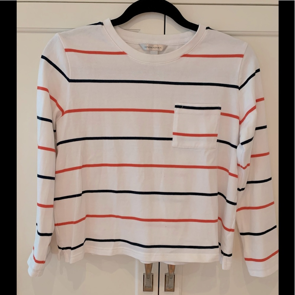 Banana Republic Striped Long Sleeve Shirt